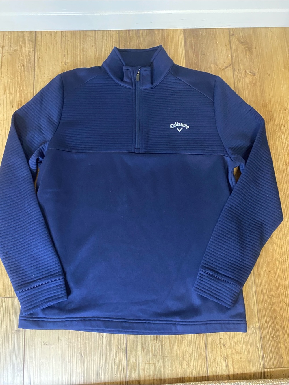 Callaway Navy Blue Quarter-Zip Pullover men’s small